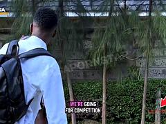 Ebony Matures Quick Big Cock Pounding in Derelict House