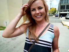Nicole Clitman is picked up and fucked in public by one stranger guy