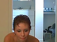 Amateur girlfriend enjoys sucking the boyfriend's cock and jerking him off