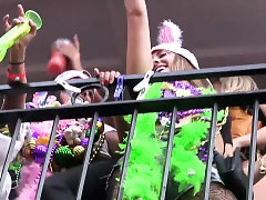 Coed Flashers Invade Mardi Gras