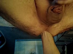 POV - Fire281 FFisting and shoving a bareback cock into my hungry hole. Pissing and milking on the way. Great session