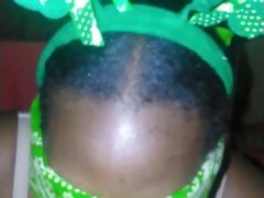 St Patrick's day sloppy bbw head