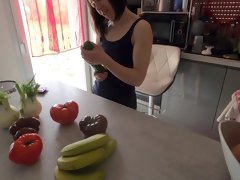 My First Penetration And Orgasm With A Cucumber