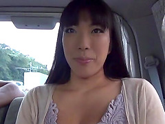 Nozomi Mikimoto enjoys while getting fucked in the car - HD