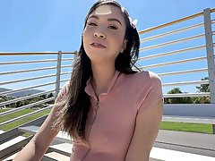 Sexy teen plays with the tasty dick in generous home POV