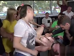 Big ass slave whipped in public