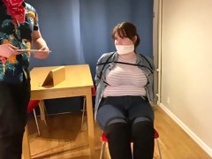 Chubby Reporter Bound Gagged
