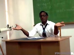 College Slut Gets Fucked By Dark Dick Professor! With Ivana Sugar