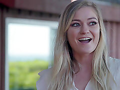 Innocent blonde teen Chloe Foster fucks a stranger outdoors
