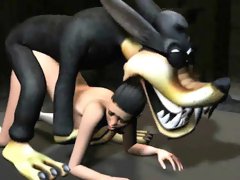 3D babe getting fucked hard by the Big Bad Wolf