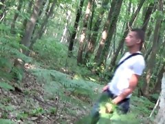 Justin fucked by straight Arab in wood cruising outdoor - CrunchBoy