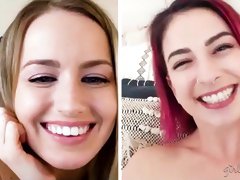 Webcam show between kinky stars Kristen Scott and Scarlett Sage